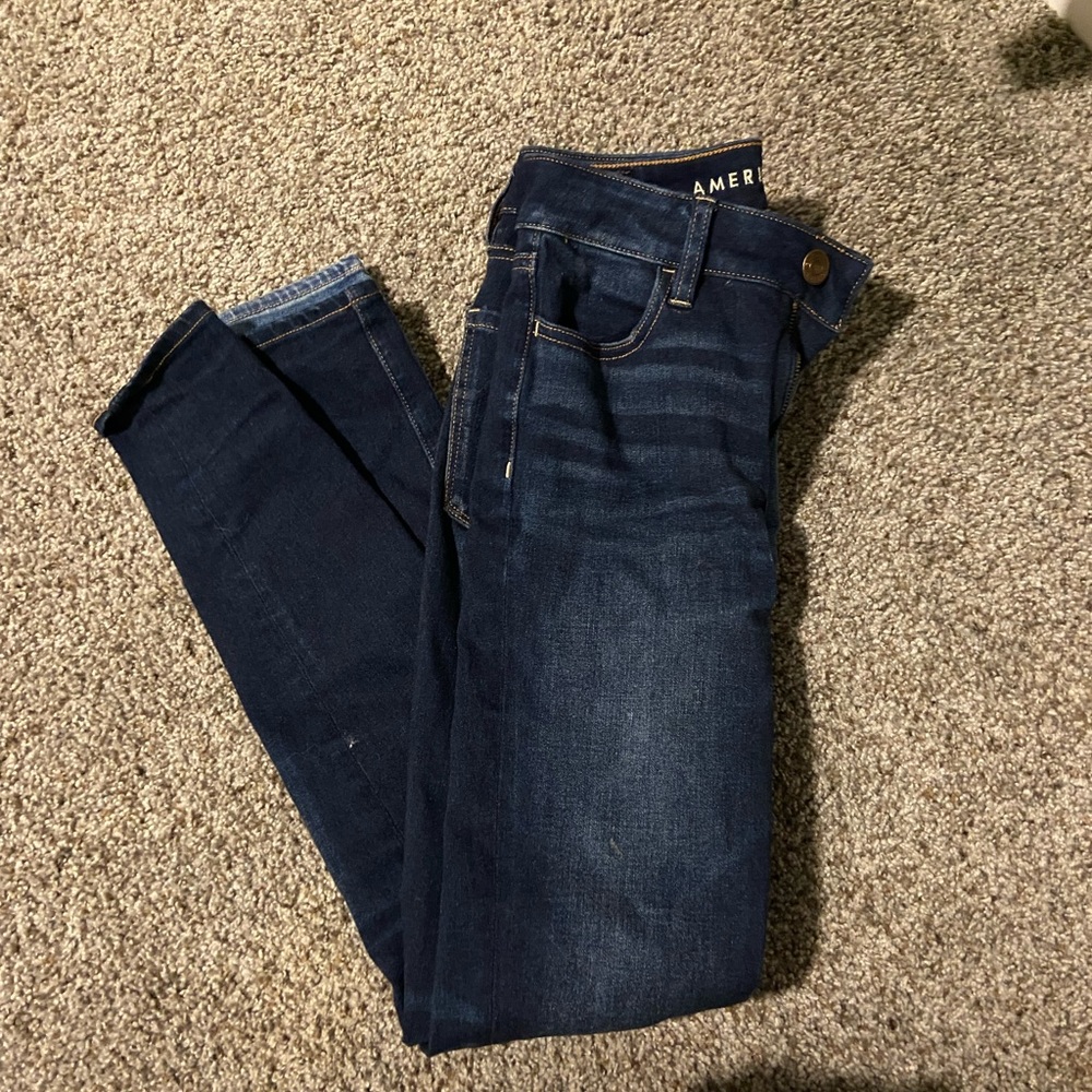 American Eagle dark wash High rise jeggings Dream Jean
